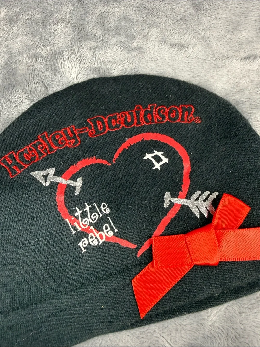 Harley-Davidson Baby Girl Newborn Skull Cap Beanie